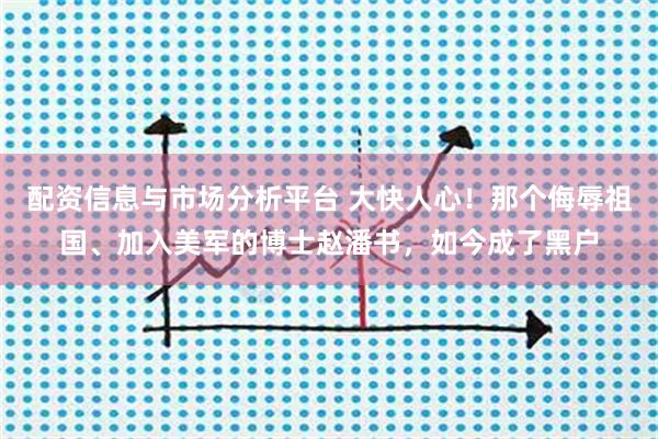配资信息与市场分析平台 大快人心！那个侮辱祖国、加入美军的博士赵潘书，如今成了黑户